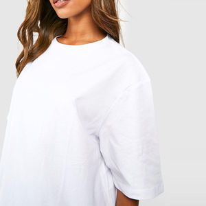 Custom Women's Boxy <b>Fit</b> <b>T</b>-<b>Shirts</b> OEM Manufacturer Oversized Short Sleeve Cotton Tee Casual Style Plus Size Available for Bulk - Product Image 6