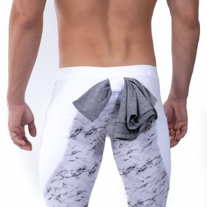 Haute qualité hommes Gym sport Compression Leggings séchage rapide entraînement Fitness porter confortable sans couture taille élastique en gros - Product Image 3