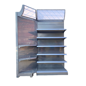 גודל מותאם אישית במפעל צבע לוגו חובת חד צדדי מתכת סין מדף חנות קמעונאית מדף סופרמרקט מדפי גונדולה - Product Image 1