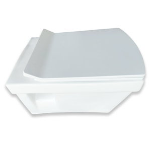 Настенный настенный туалет с керамическим туалетом белого цвета - Product Image 2