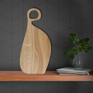 Juego de tablas de cortar de madera de 10 piezas al por mayor diseños de mango únicos tablas de servir de charcutería de madera natural cortadas con láser - Product Image 2