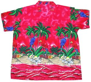 Chemises hawaïennes à manches courtes pour hommes, bas prix OEM, sur mesure, imprimé palmier, fête de plage, vêtements décontractés pour les acheteurs en vrac - Product Image 1