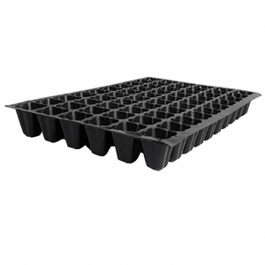 Durable HIPS <b>Plastic</b> Seedling Nursery <b>Tray</b> 60 Square Cavity for Seed Propagation Greenhouse Vegetable - Product Image 2