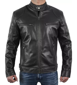 Personalizar Top Trendy 100% Piel de oveja genuina Slim Fit Chaqueta de invierno con viscos transpirables Forro de edredón Chaqueta con cierre de cremallera - Product Image 2