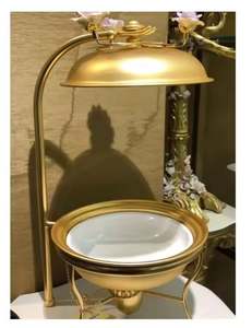 Designer hammered copper <b>buffet</b> chafing dish catering <b>food</b> <b>warmer</b> for festive dining weddings hotels restaurants parties - Product Image 5