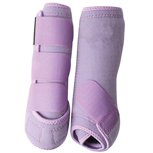 Vente chaude produits d'équitation bottes équestres super fortes protecteur de sabot marron vente en gros équine - Product Image 4