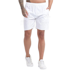 Pantalones cortos de gimnasio de patrón sólido informal recién llegados pantalones cortos de lona de secado rápido para correr y correr con logotipo personalizado a bajo precio - Product Image 4