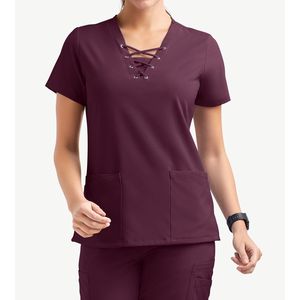 Bulk <b>Scrub</b> <b>Set</b> Women Anti Microbial V Neck Top Elastic Waist Hospital Medical Uniform Customizable Wholesale Price <b>Scrub</b> <b>Sets</b> - Product Image 3