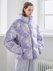 เสื้อแจ็คเก็ตพัฟเฟอร์หนานุ่มสำหรับผู้หญิงรุ่นใหม่ล่าสุด คอปกแบบมีฮู้ด ซิปยาว แขนยาว ลายเรียบ สีพื้น ระบายอากาศได้ดี อุ่นสบาย - Product Image 5