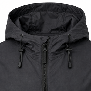Custom <b>Men's</b> <b>Half</b> <b>Zip</b> Windbreaker <b>Jacket</b> 100% Polyester Waterproof Hooded Pullover Streetwear Outdoor OEM ODM Private Label Bulk - Product Image 6