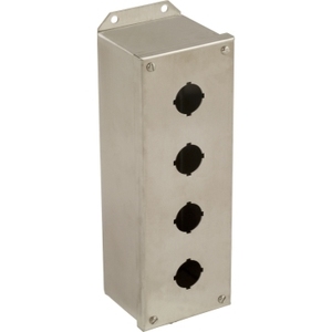 SCHNEIDER ELECTRIC Harmony 9001K Stazione di controllo in acciaio inossidabile Modello 9001KYSS4 4 fori di inserimento Profondità 30mm Valvole di controllo vuote - Product Image 1