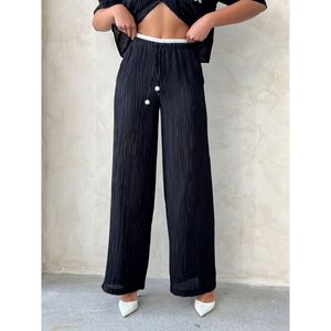 Pantalones Plisados al por Mayor - Color Borgoña - Product Image 6
