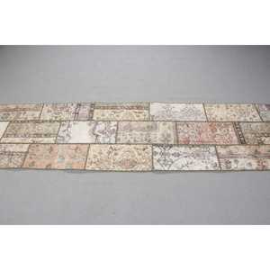 Vintage Turkish Rug 2,1x8,6 ft (63x261 cm), <b>Brown</b> <b>Wool</b> Rug - Product Image 3