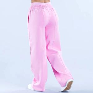 Pantalons de survêtement en molleton doux de qualité supérieure pour femmes, taille plus, jambe droite, pantalon et pantalon pour femmes - Product Image 2