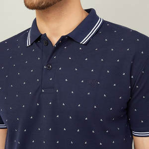 เสื้อยืดโปโลคอตั้งกระดุมด้านหน้าสำหรับผู้ชายเสื้อโปโลใส่ง่าย - Product Image 6