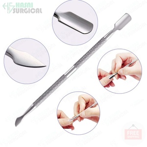 Nail Art Cuticule Manucure Pusher Remover Outil En Acier Inoxydable Logo Personnalisé/emballage Cuticule Double Extrémité Manucure Cuticule - Product Image 4