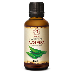 Aceite Base de Aloe Vera 100% Puro, Prensado en Frío, Mezcla Macerada, 50 ml, Uso Cosmético y para Masajes - Product Image 1