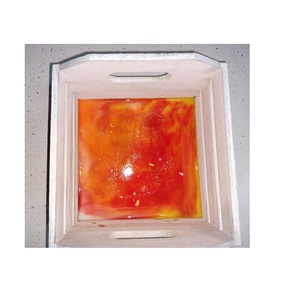 ถาดรองแก้วไม้ทำจากเรซินถาดรองแก้วไม้อีพ็อกซี่ถาดเสิร์ฟชาและกาแฟของตกแต่งโต๊ะ - Product Image 6