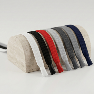 Custom Logo Coated Flat 3 Strand Twisted Braided Drawcord Cords | Eco-Friendly 100% Polyester Waterproof Elastic for <b>Bags</b> <b>Shoes</b> - Product Image 6