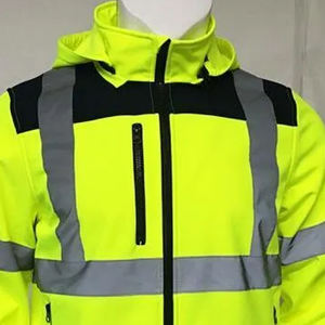 Prix de gros Double couche haute visibilité réflecteur intérieur en polaire vêtements de travail de sécurité sweats à capuche pour la saison d'hiver sweats à capuche haute visibilité - Product Image 4