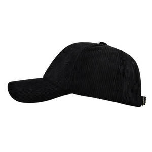 Nueva gorra de PANA con logotipo personalizado color negro gorras de hombre gorras de béisbol cómodas ajustadas Vintage gorra de pana de buena calidad - Product Image 4