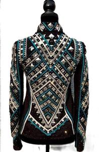 Chaqueta ecuestre de cierre de cremallera elegante y elegante de primera calidad para equitación occidental Suministro ODM transpirable - Product Image 5