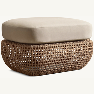 Hot sale <b>stool</b> <b>ottoman</b> with rattan accents with distinctive modern style good indoor use and durable - Product Image 3