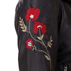 Chaqueta de mujer personalizada de tendencia 2025, chaqueta de cuero genuino cálida de último diseño, chaqueta de cuero de manga larga para mujer, servicio OEM - Product Image 6