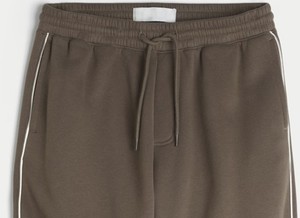Trending Men's <b>Brown</b> Baggy Fleece Sweatpants Elastic Waist Drawstring Casual <b>Joggers</b> Side Stripe Midweight Knitted OEM Supplier - Product Image 4