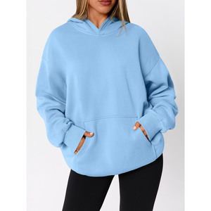 Invierno otoño mujer sudadera manga larga estampado suelto Casual Streetwear pulóver Casual mujer sudaderas con capucha de gran tamaño Top de moda - Product Image 4
