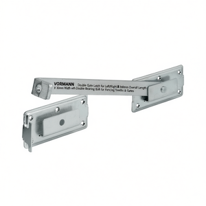 Cierre de Doble Pestillo VORMANN para Puerta Izquierda/Derecha, 340 mm de Longitud Total x 30 mm de Ancho, con Perno de Doble Rodamiento para Cercas, Enrejados y Puertas - Product Image 3