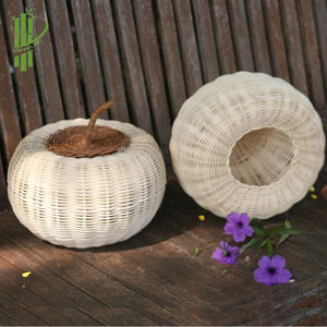 100% Juguete de calabaza de ratán natural hecho a mano con doble nivel - Product Image 5