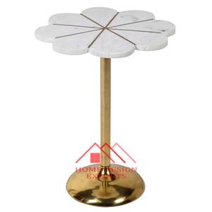 <b>Vintage</b> Brass Side <b>Table</b> for Living Room Decor 2023 Premium Quality Aluminium Gold Plating End Coffee <b>Table</b> for Bedroom <b>Bedside</b> - Product Image 5