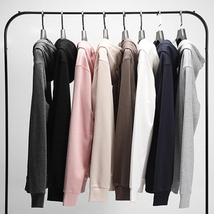 Sudaderas con capucha de impresión personalizada Jersey transpirable de peso pesado de lana en blanco de gran tamaño de algodón Unisex sudaderas con capucha y sudaderas - Product Image 1
