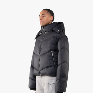 แจ็กเก็ตขนเป็ดน้ำหนักเบาพิเศษสำหรับผู้ชายมาใหม่ล่าสุดแจ็คเก็ตบับเบิ้ลไซส์ XS สไตล์ลำลองฤดูหนาวลายตัวอักษร - Product Image 3