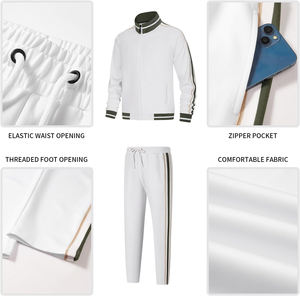 Ensemble de survêtements blancs pour hommes-Survêtements 2 pièces BY STYLE BOY & Co - Product Image 5