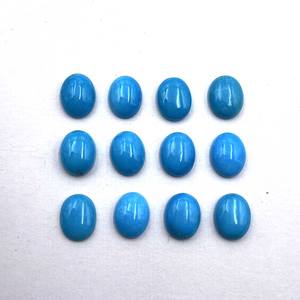 Lote de piedras preciosas sueltas de alta calidad de turquesa Arizona Natural 3-12 MM cabujón ovalado certificado IGI para la fabricación de joyas - Product Image 3
