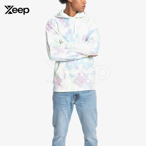 Sweat-shirts à capuche tie-dye en coton 100% de qualité supérieure, tissu doux, vêtements décontractés pour l'extérieur, mode - Product Image 3