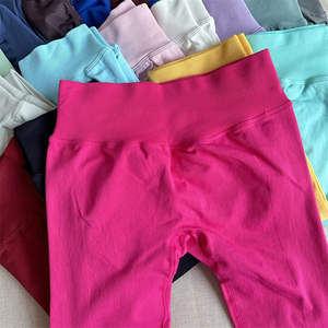 Popular gimnasio cintura alta Casual Leggings sin costuras Yoga entrenamiento Pilates deporte Fitness personalizado Push Butt Lift Rhinestone Activewear - Product Image 3