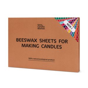 Fabricant de kit de fabrication de bougies de bricolage pour enfants MIX 1 gamme de couleurs de 48 + feuilles de cire d'abeille de couleurs de luxe jouet éducatif - Product Image 2