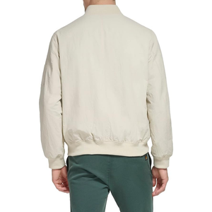 Blousons Bomber de vol coupe-vent blancs de haute qualité pour étudiants Blouson bombardier à fermeture éclair au design personnalisé pour hommes - Product Image 2