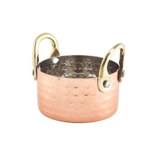 Round Shape Most Demanding Hammered Texture Copper Antique Finished Silver Shiny Polished Metal Food Cookware Pots <b>Pans</b> Supplies - Product Image 1