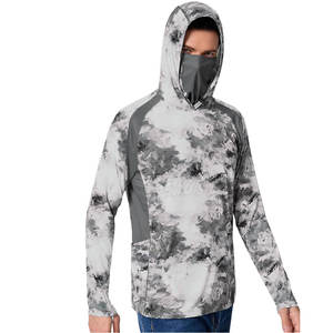 Sweat à capuche de pêche pour hommes en polyester 100% personnalisé à manches longues respirant séchage rapide grande taille Offre Spéciale imperméable - Product Image 2