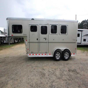 Remolque para Caballos Estándar de Cuello de Cisne a Precio Económico con Capacidad Máxima de Carga de 6440 Libras y Dimensiones de 17x6.6x7 Disponible para la Venta - Product Image 1