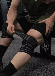 Correas de soporte elásticas de compresión de entrenamiento de diseño rodilleras deportivas accesorios de gimnasio de entrenamiento cruzado - Product Image 5