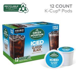 Café Verde de Green Mountain Coffee Roasters, ICED Classic Black, Cápsulas Individuales Keurig K-Cup, Café Helado de Tueste Medio, 72 Unidades - Product Image 3