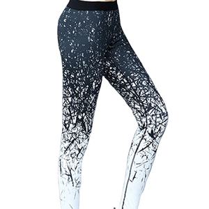 Leggings de yoga et de sport mi-longs personnalisés, décontractés, extensibles dans 4 directions, respirants, en coton/bambou/spandex/nylon - Product Image 5