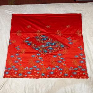 Tela de tafetán de seda con bordado George de la mejor calidad y última moda, con diseño floral, para ropa de boda nigeriana. - Product Image 1