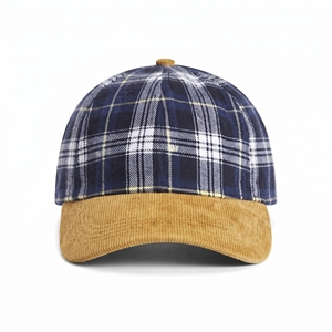 Gorra de Béisbol Personalizada con Logotipo Serigrafiado, de Lona Transpirable e Impermeable, de 6 Paneles, con Visera de Dos Tonos en Contraste - Product Image 1