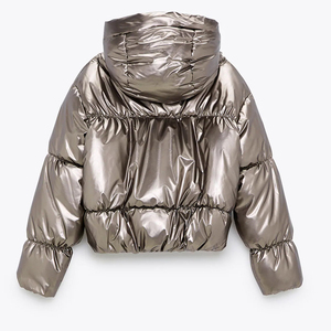 Chaqueta de Plumón de Invierno de Alta Calidad, Brillante, Impermeable, Transpirable, Cálida, para Exteriores, con Cremallera, Último Diseño, Más Vendida - Product Image 3